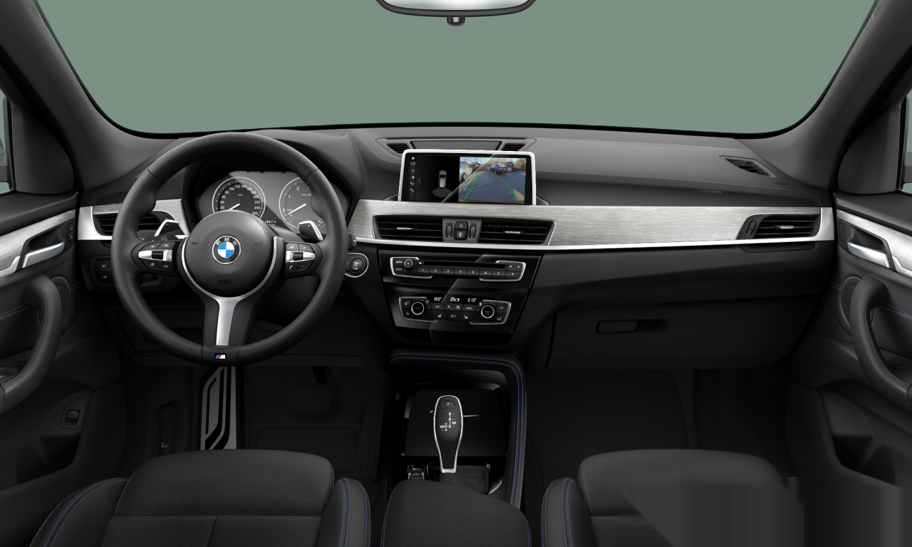 Interior of 2019 BMW X1 xDrive20d (F48), VIN WBAJJ110003H52110