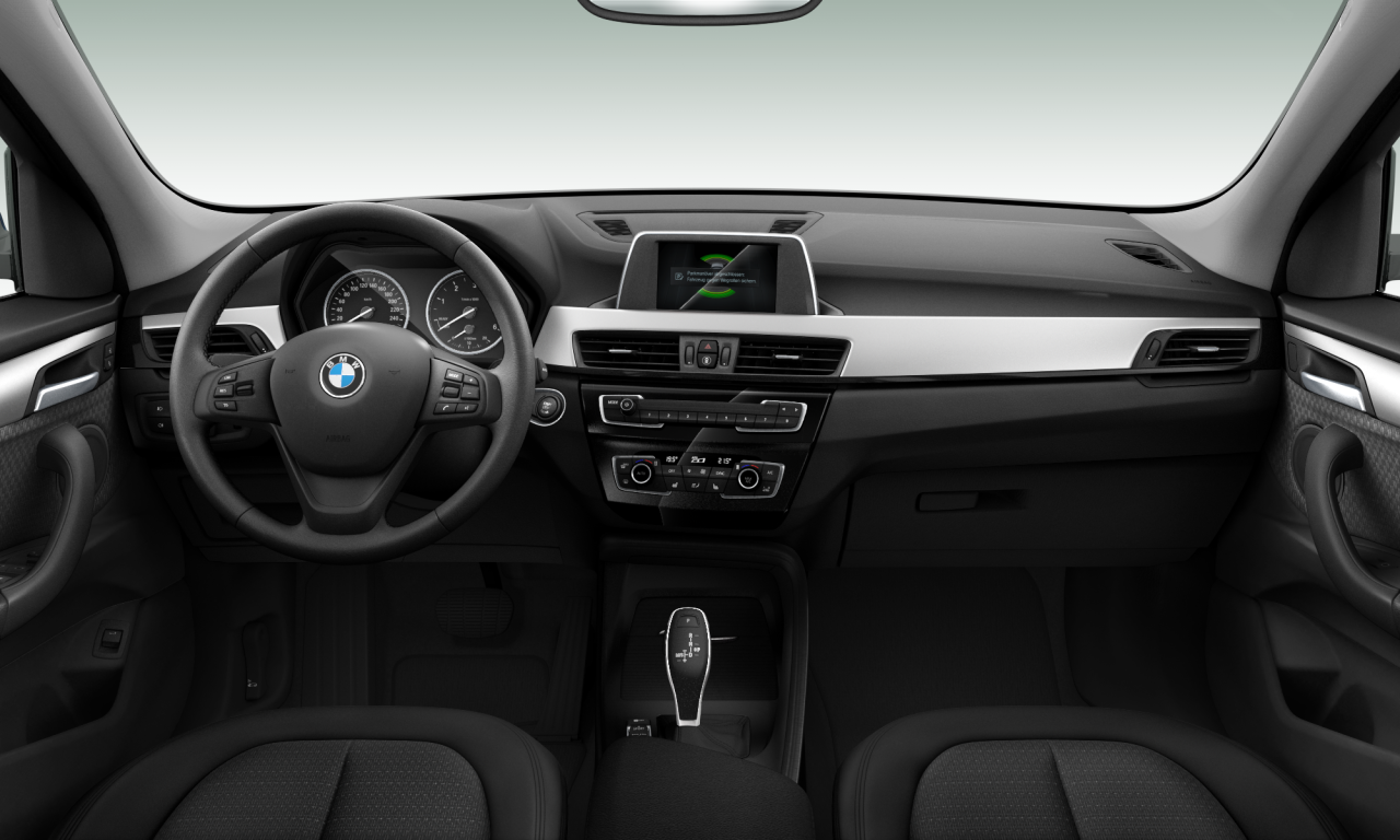 Interior of 2017 BMW X1 xDrive20d (F48), VIN WBAJJ11080EF60437