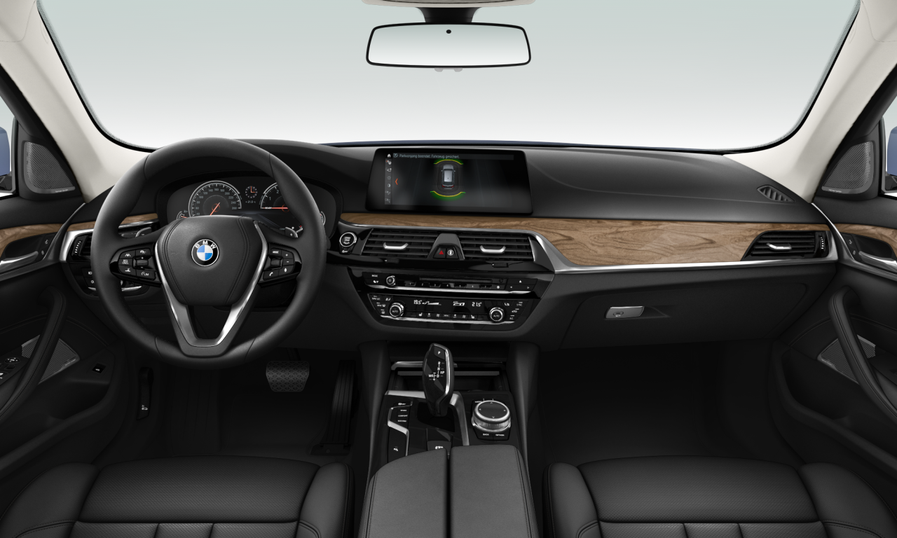 Interior of 2018 BMW 530i (G31), VIN WBAJL31000B171781