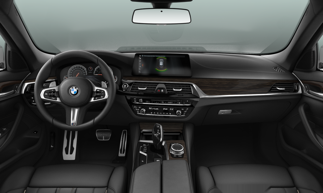Interior of 2018 BMW 530i (G31), VIN WBAJL31040B171783