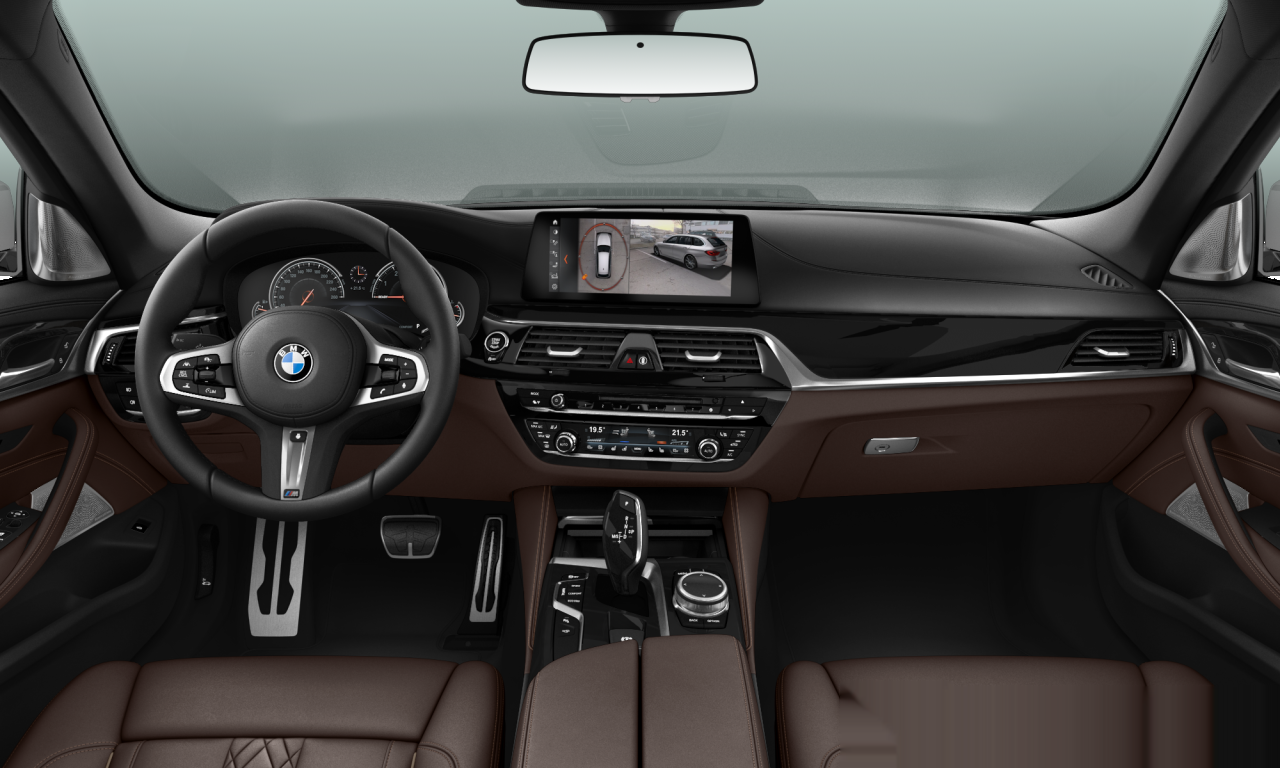 Interior of 2017 BMW 540i xDrive (G31), VIN WBAJM11030G619600