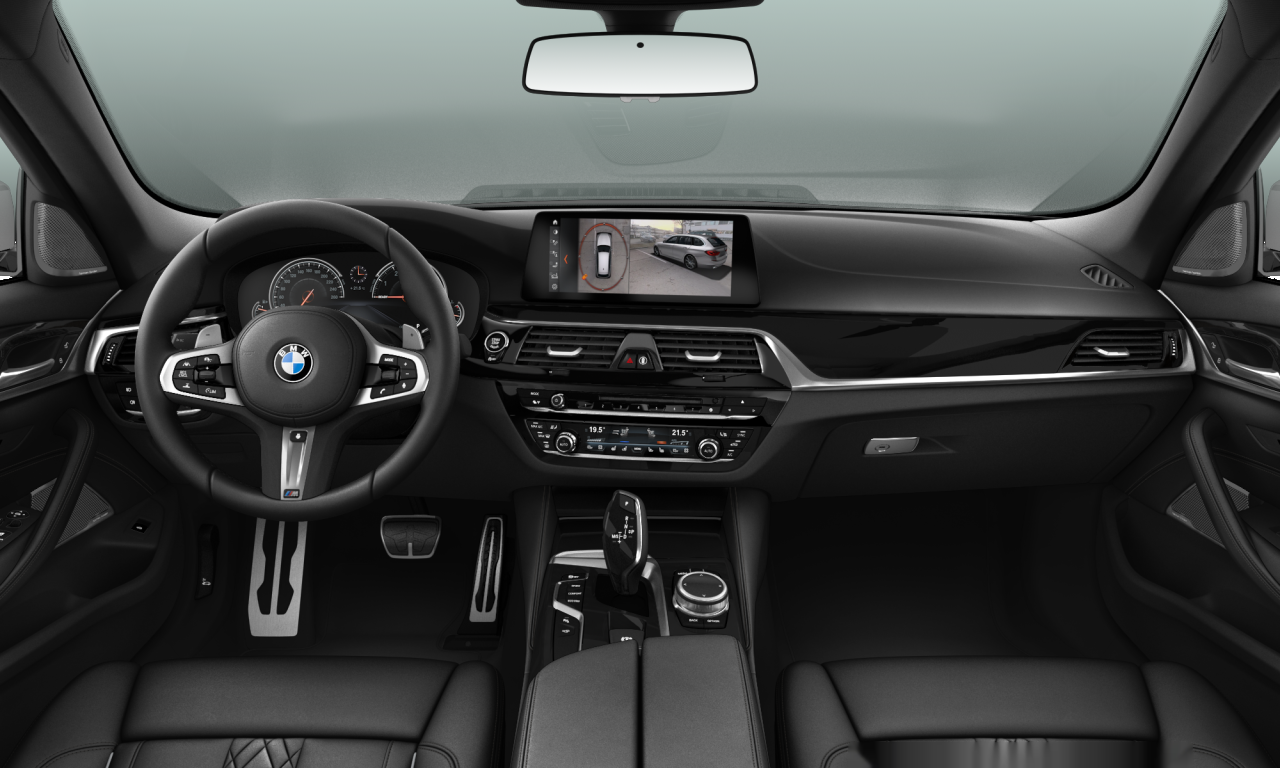 Interior of 2017 BMW 540i xDrive (G31), VIN WBAJM1103JG619632