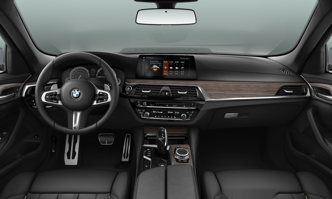 Interior of BMW 520d (G31), VIN WBAJM72080G984338