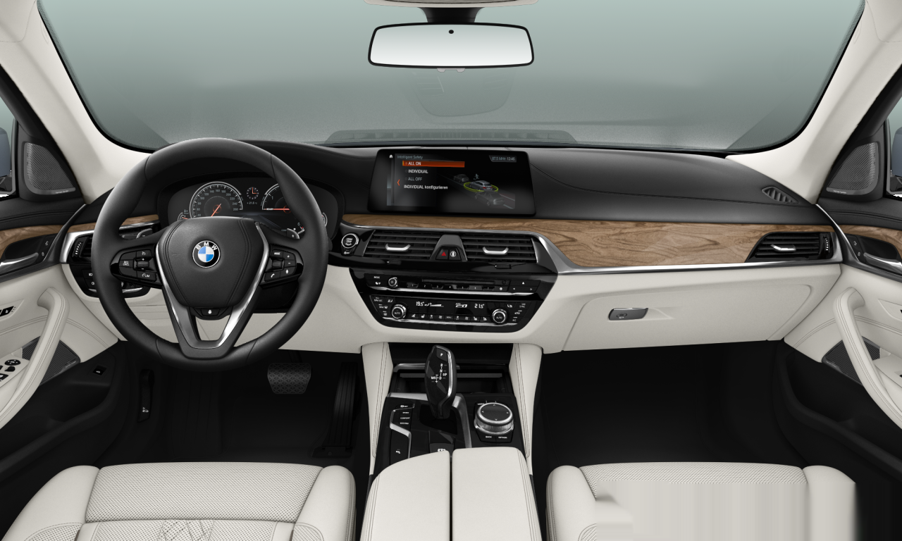 Interior of 2018 BMW 540d xDrive (G31), VIN WBAJN71030BH99841