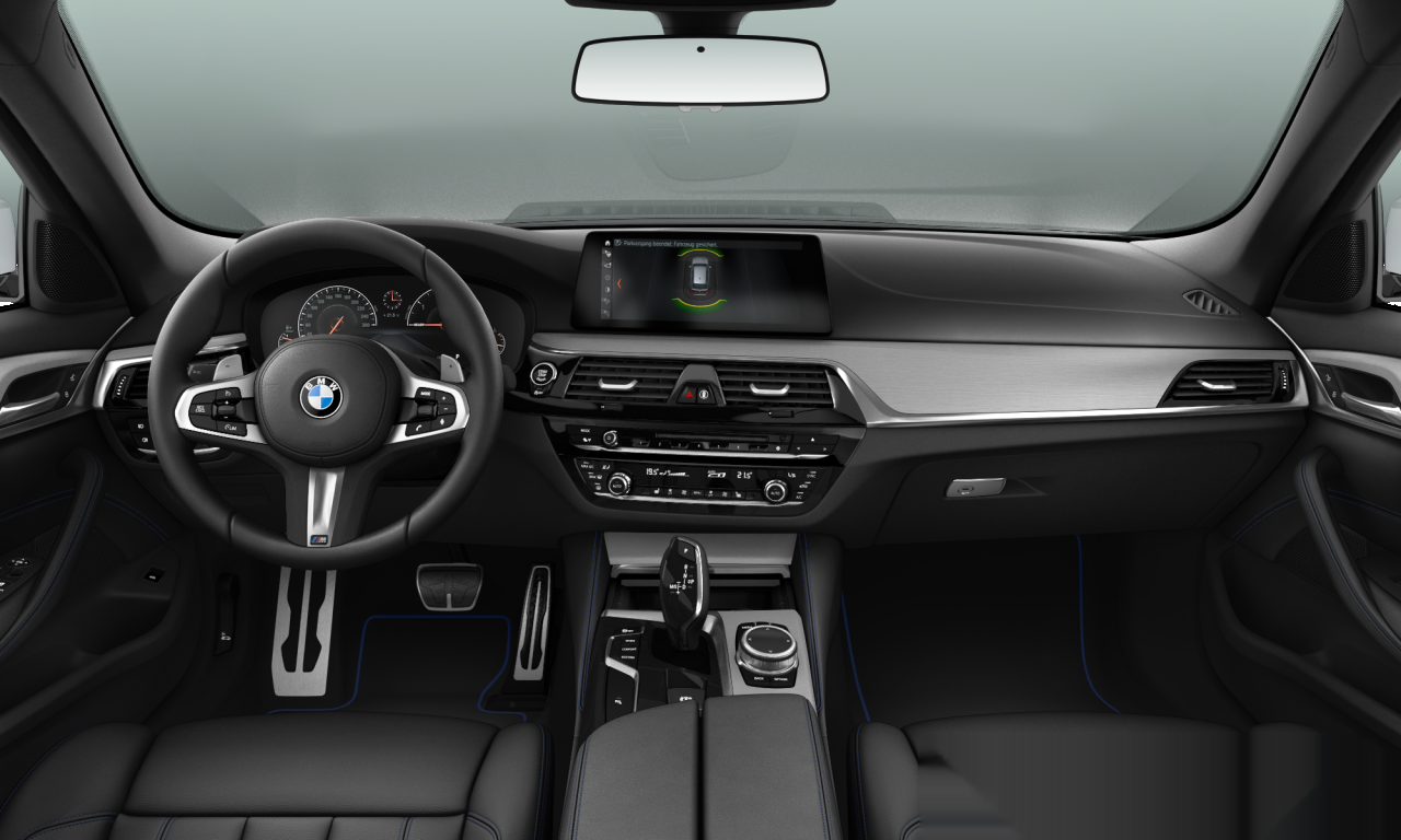 Interior of BMW 520d (G31), VIN WBAJP31090BT73121