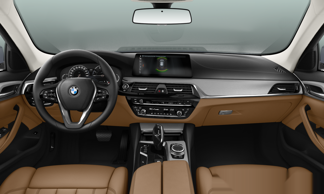 Interior of 2019 BMW 520d xDrive (G31), VIN WBAJP51050BV48573