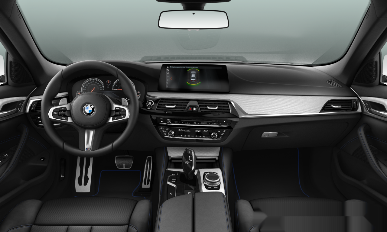 Interior of 2018 BMW 530i xDrive (G30), VIN WBAJR71080WD98332