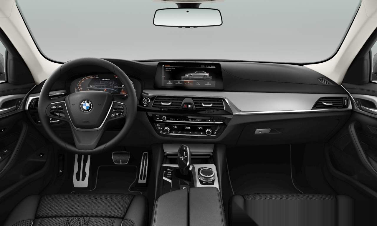 Interior of BMW M550i xDrive (G30), VIN WBAJS7C05LCE10704