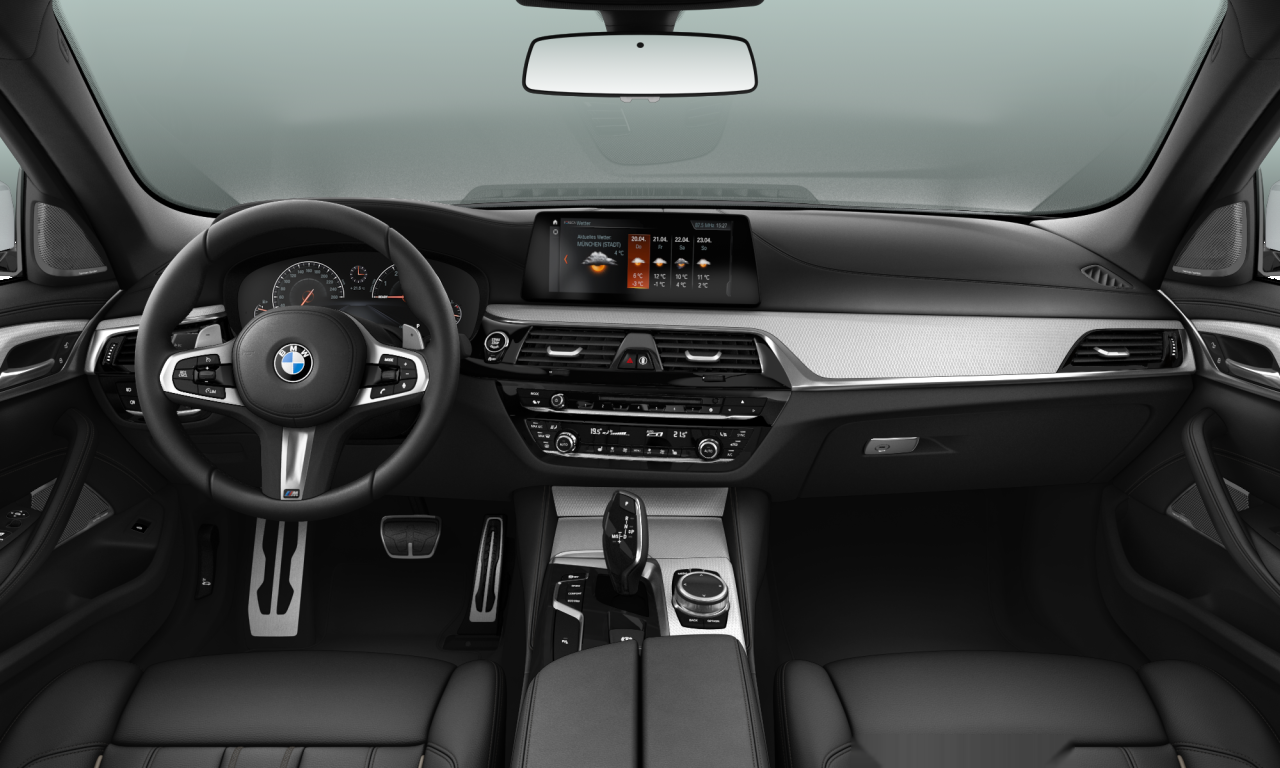 Interior of 2018 BMW 520i (G31), VIN WBAJT92020BR75789