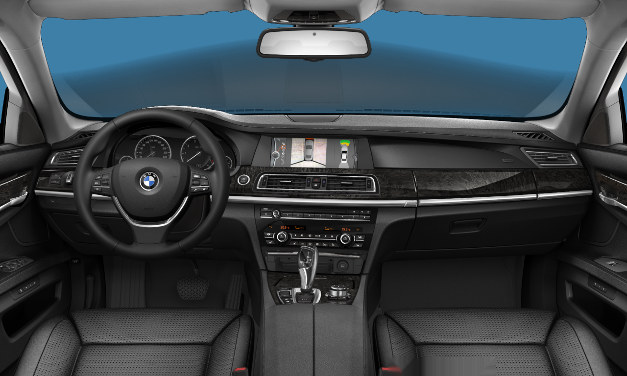 Interior of BMW 740i (F01), VIN WBAKA42000C377904