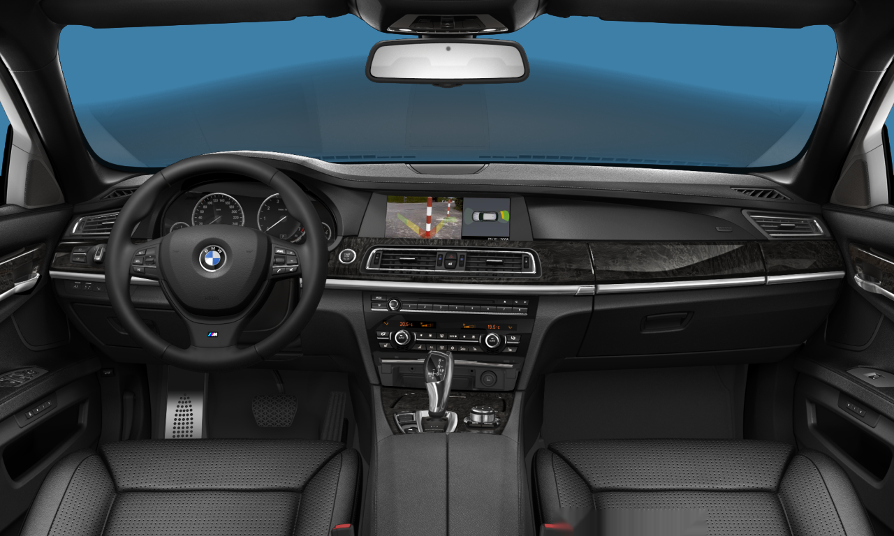 Interior of BMW 740i (F01), VIN WBAKA42010C377815