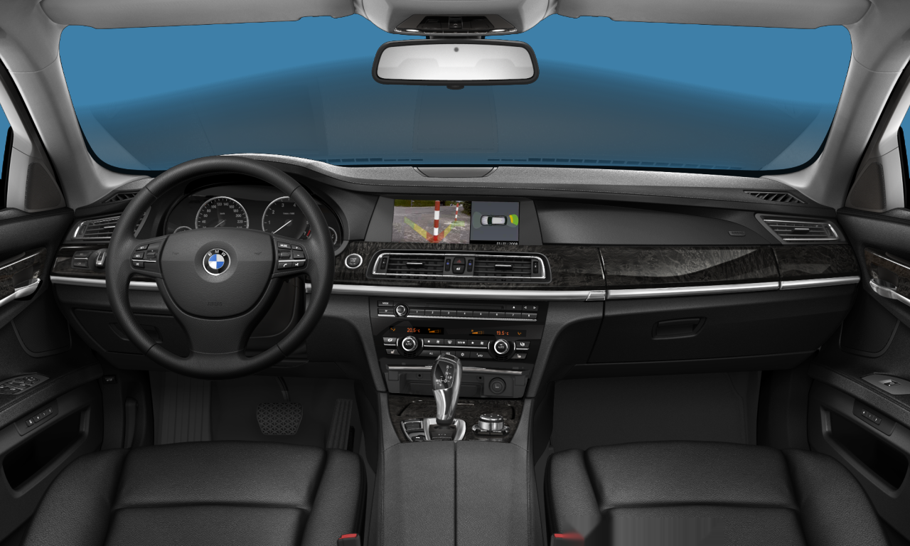 Interior of 2010 BMW 740i (F01), VIN WBAKA42020C377869