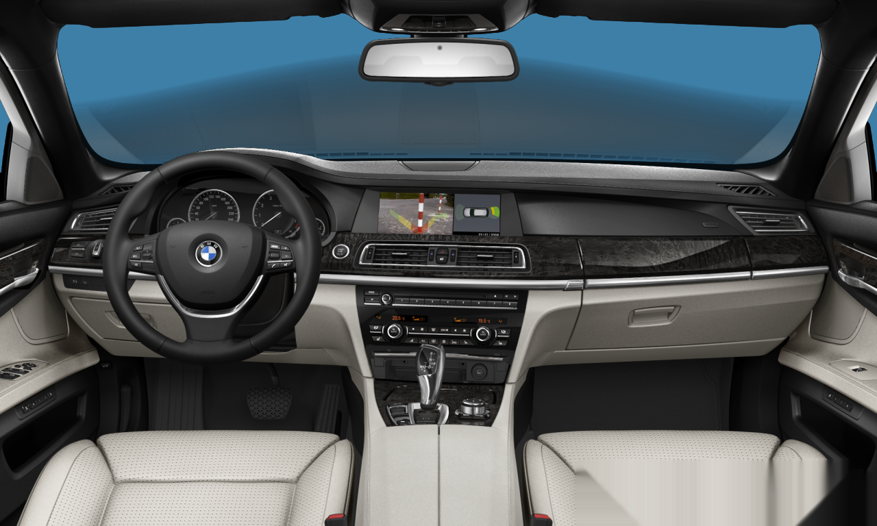 Interior of BMW 750i (F01), VIN WBAKA82020CW13217