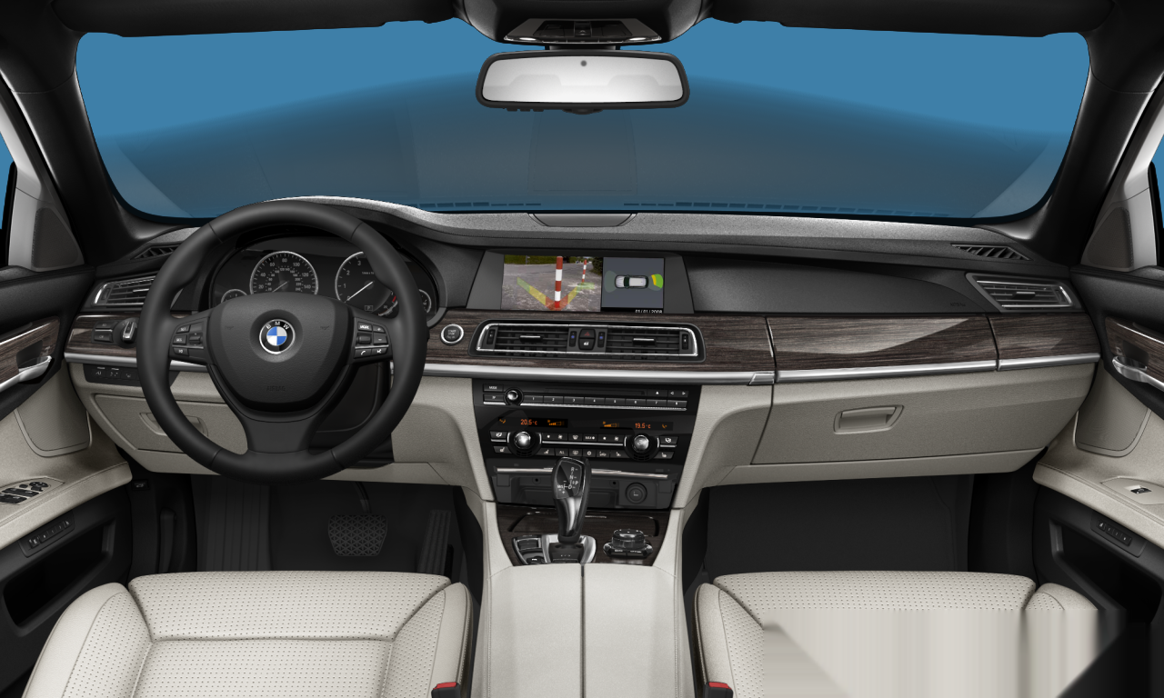 Interior of BMW 750i (F01), VIN WBAKA8C55BCY36686