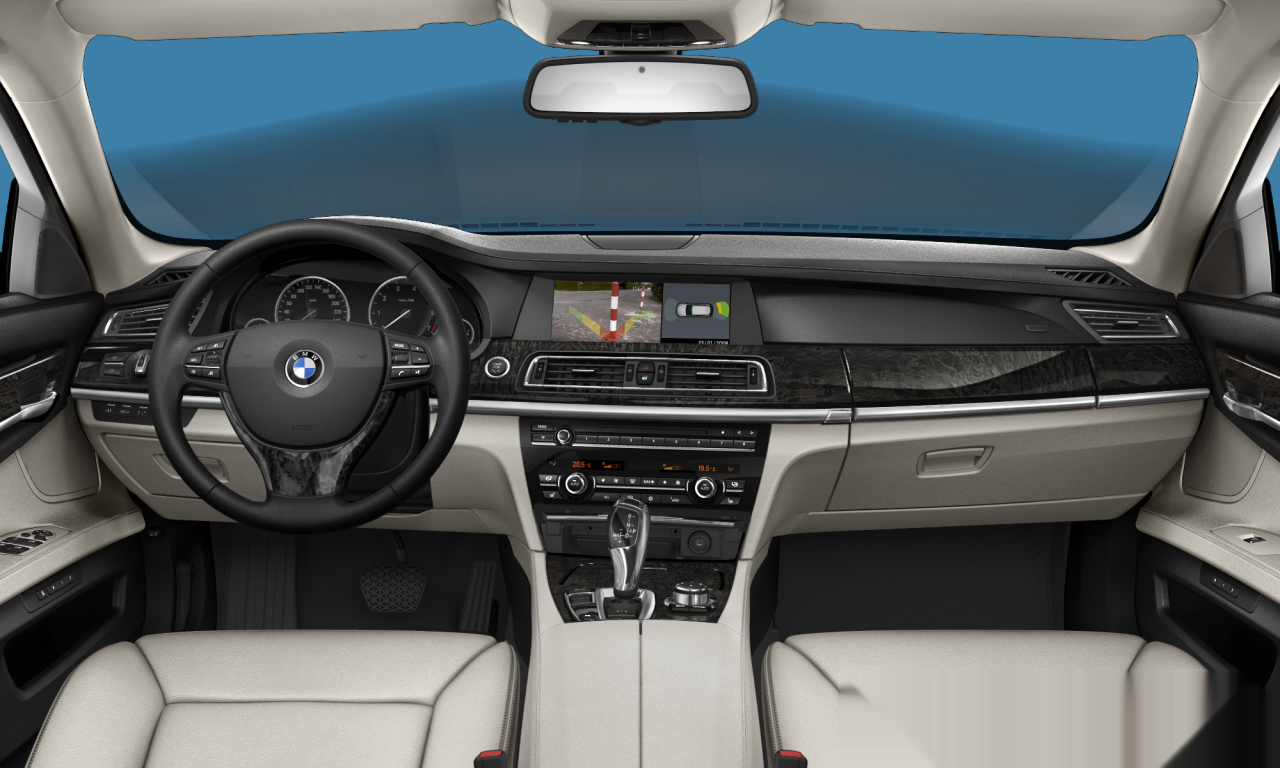 Interior of BMW 750Li (F02), VIN WBAKB81010CY50425
