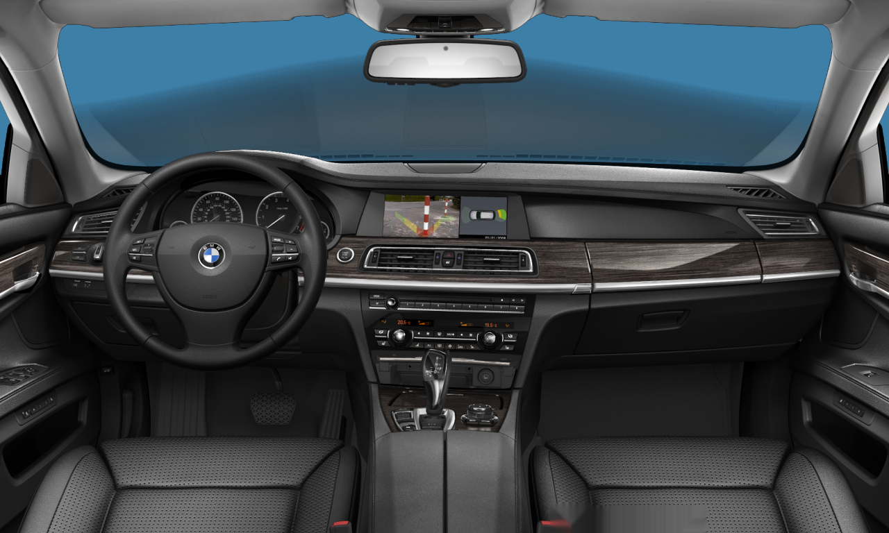 Interior of BMW 750Li (F02), VIN WBAKB8C54ACY63499