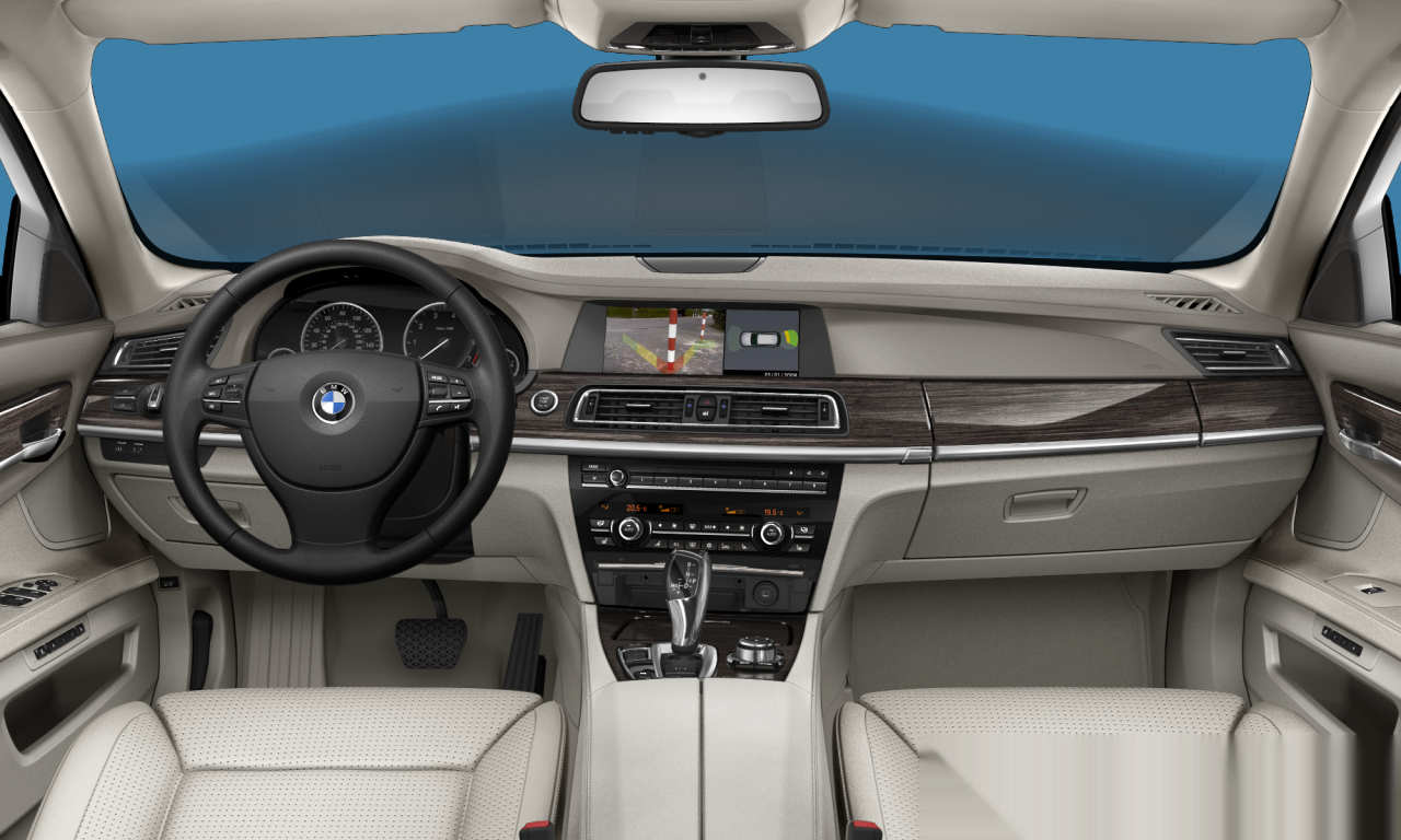 Interior of BMW 750Li (F02), VIN WBAKB8C54ACY64135