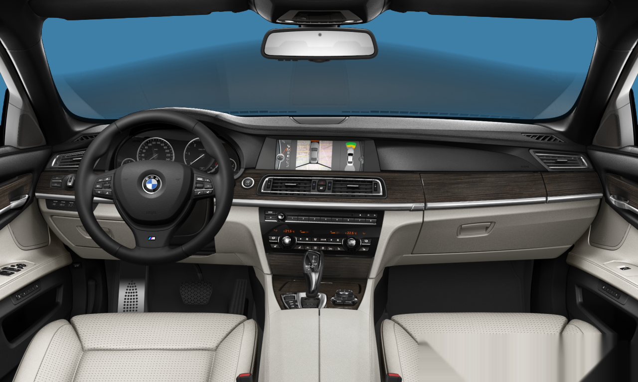 Interior of BMW 740d xDrive (F01), VIN WBAKC01020C899342