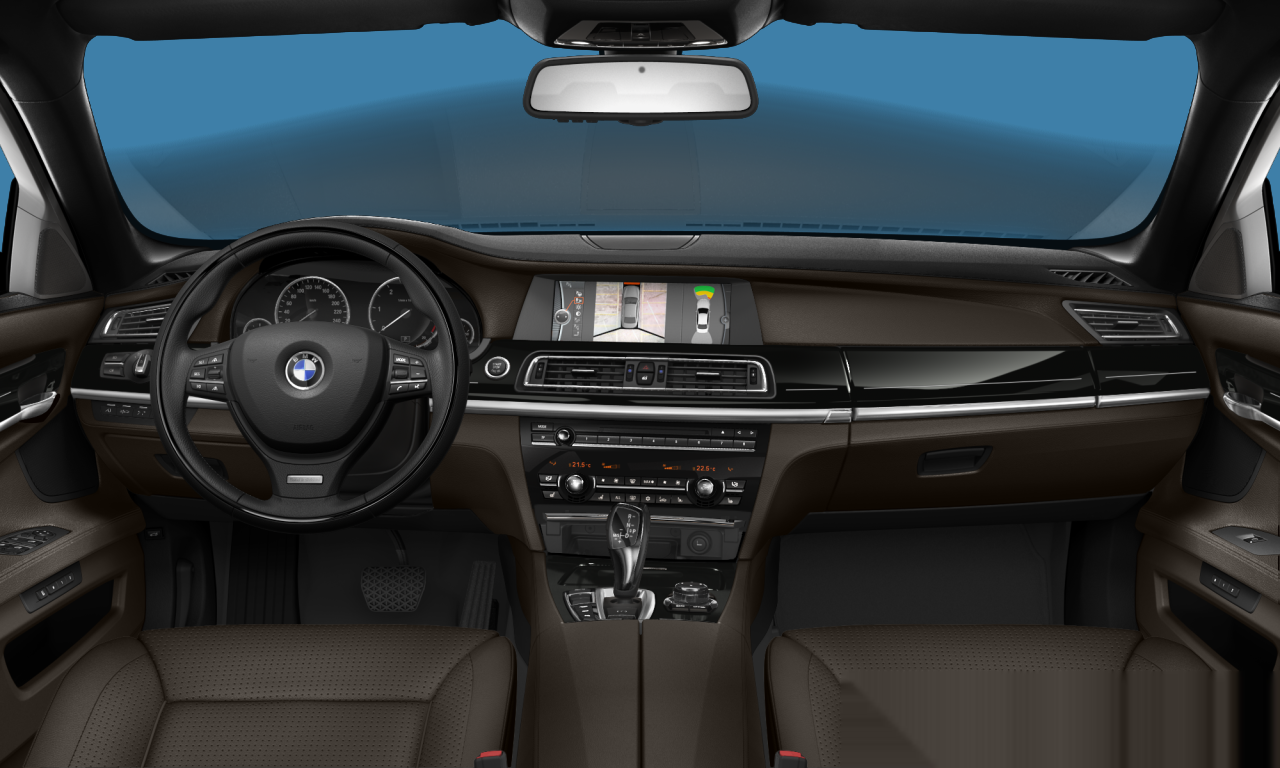 Interior of BMW 740d xDrive (F01), VIN WBAKC01080DR98662