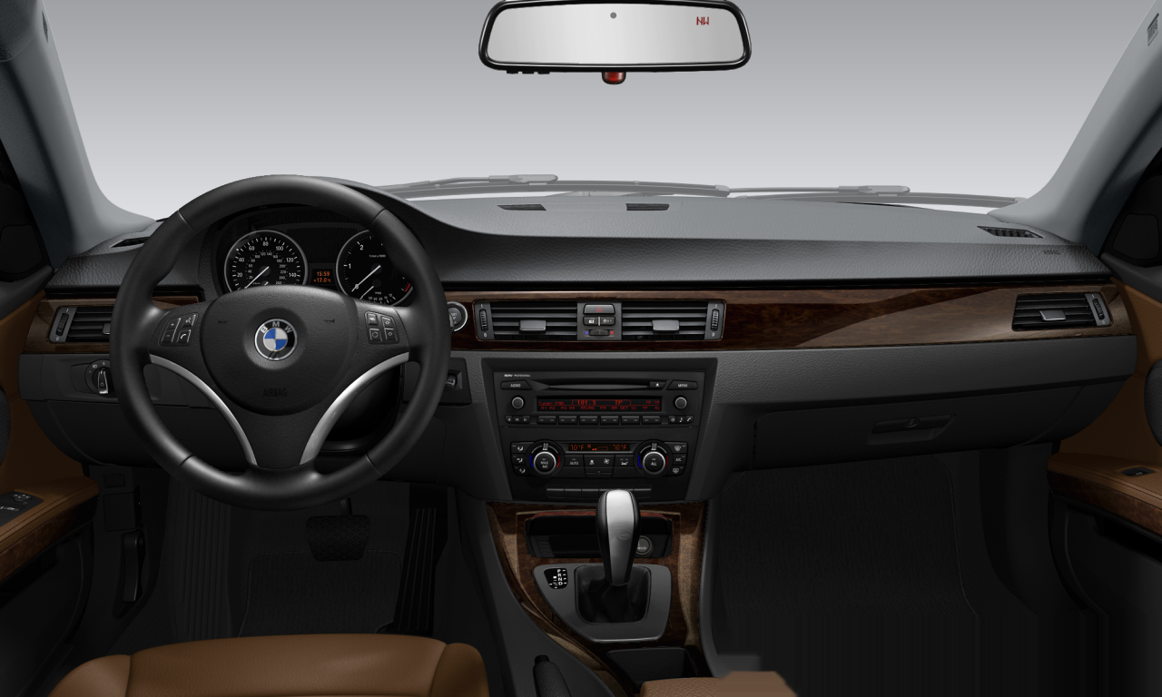 Interior of BMW 328i (E92 (MUE)), VIN WBAKE3C59DE771971
