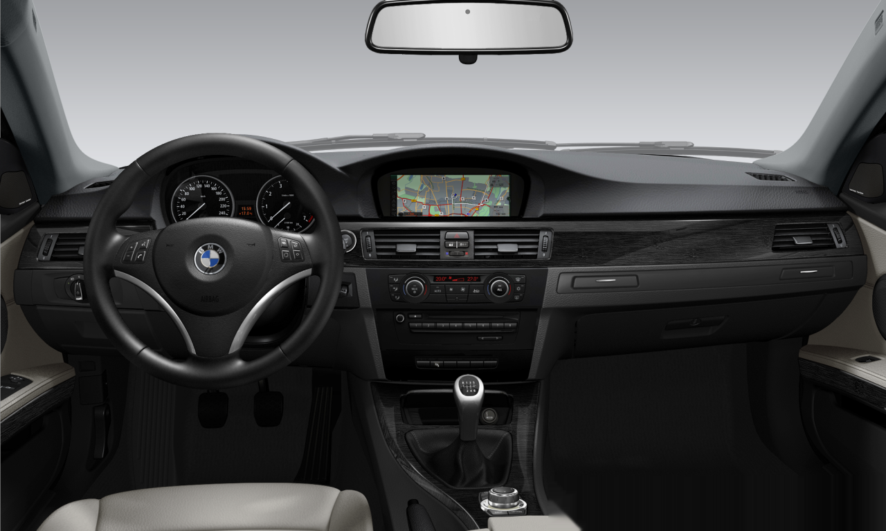 Interior of BMW 330i (E92 (MUE)), VIN WBAKG51090E443084