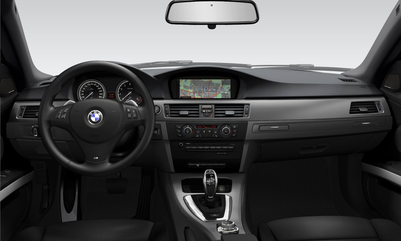 Interior of BMW 335i (E92 (MUE)), VIN WBAKG72010J591005