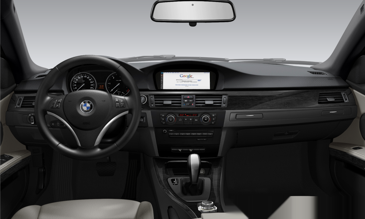 Interior of BMW 320d xDrive (E92 (MUE)), VIN WBAKH31030E249488