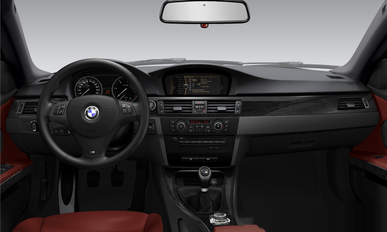 Interior of BMW 320d (E92 (MUE)), VIN WBAKK32080E651376