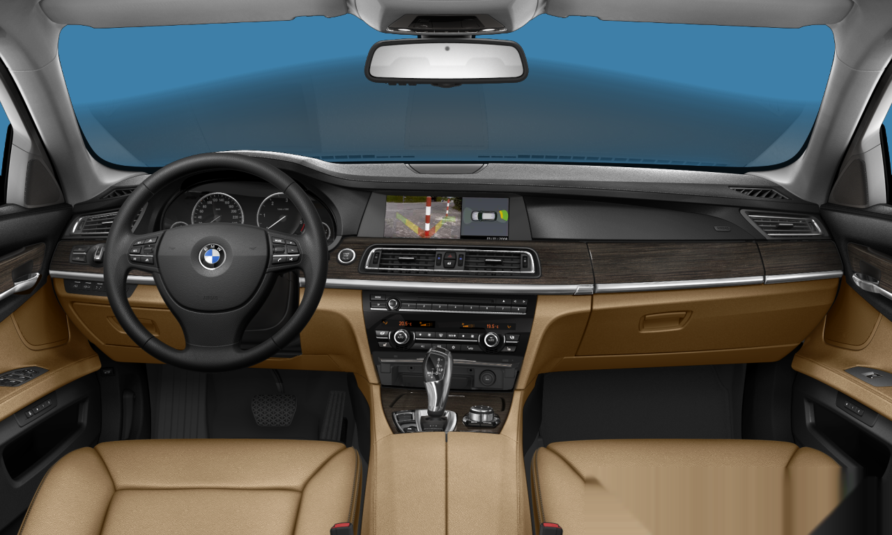 Interior of 2009 BMW 730d (F01), VIN WBAKM21010C329521