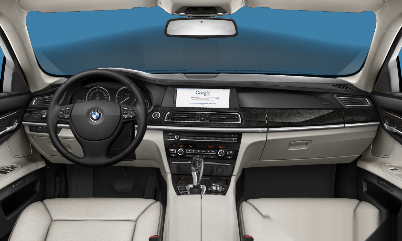 Interior of BMW 730d (F01), VIN WBAKM21080C330293