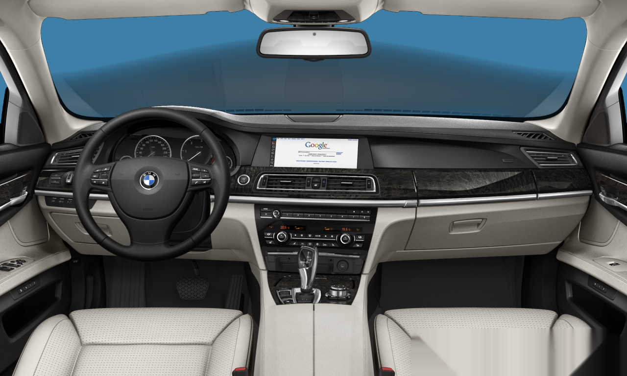 Interior of 2010 BMW 730d (F01), VIN WBAKM210X0C334507