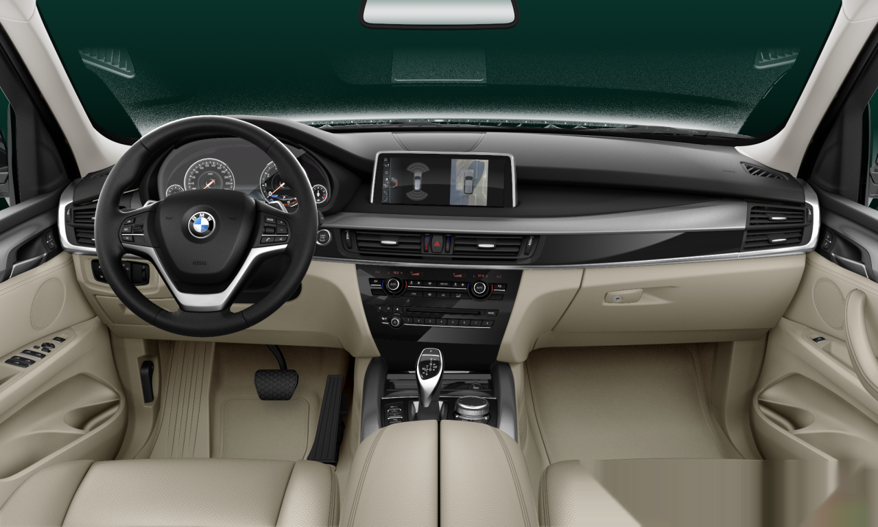 Interior of BMW X5 xDrive35i (F15), VIN WBAKR0108J0X59524