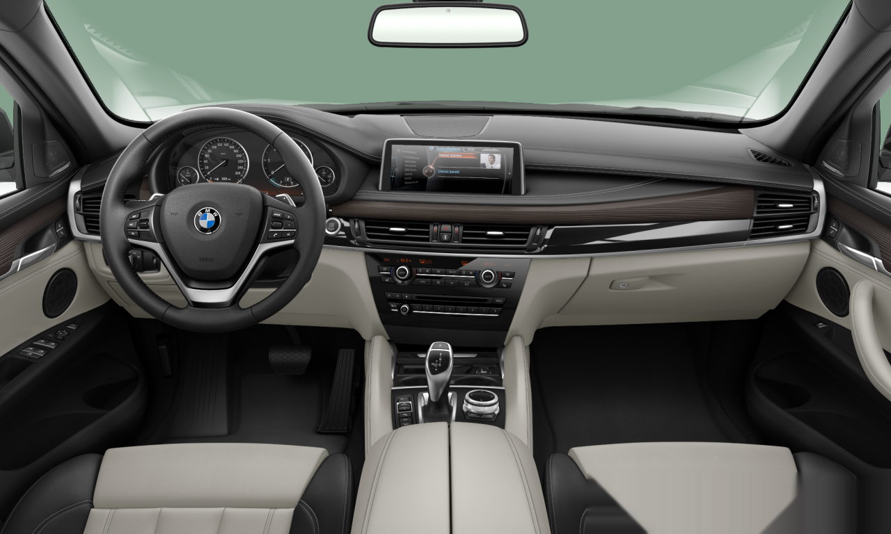 Interior of 2015 BMW X6 xDrive30d (F16), VIN WBAKV210000N20300