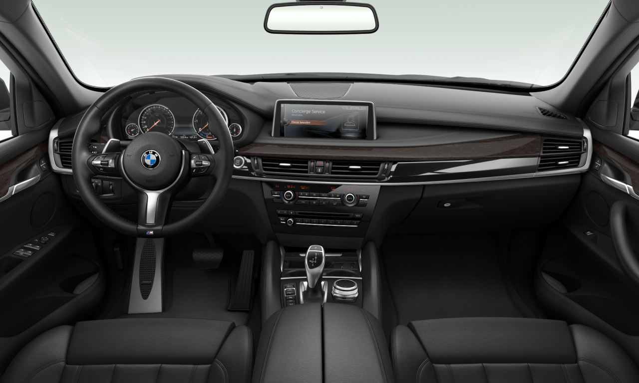 Interior of 2016 BMW X6 xDrive30d (F16), VIN WBAKV220900R02176