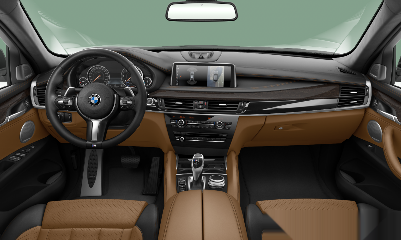 Interior of BMW X6 M50d (F16), VIN WBAKV6100J0W37416