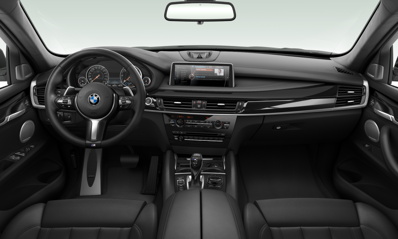 Interior of 2015 BMW X6 M50d (F16), VIN WBAKV610X00N48306