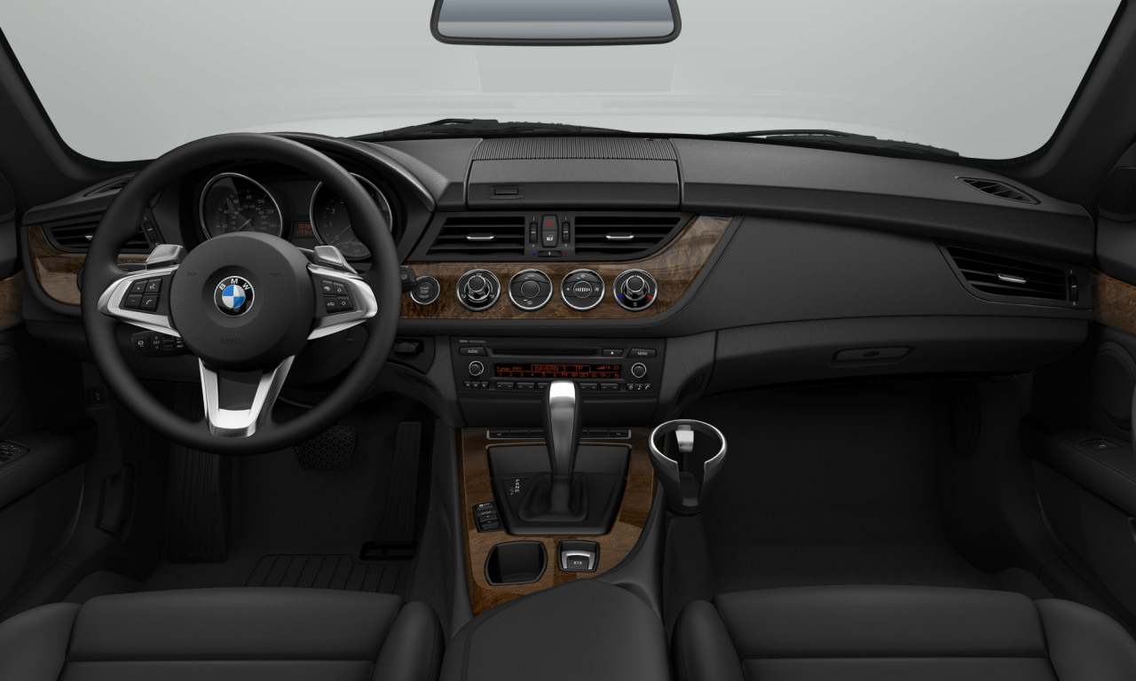 Interior of BMW Z4 sDrive30i (E89), VIN WBALM5C57BE378633