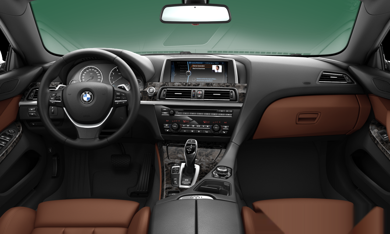 Interior of 2011 BMW 640i (F12), VIN WBALW72050DK15168