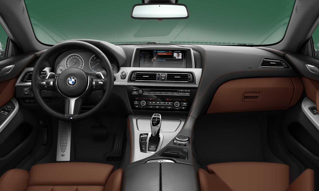 Interior of BMW 640d (F13), VIN WBALX72060D818207