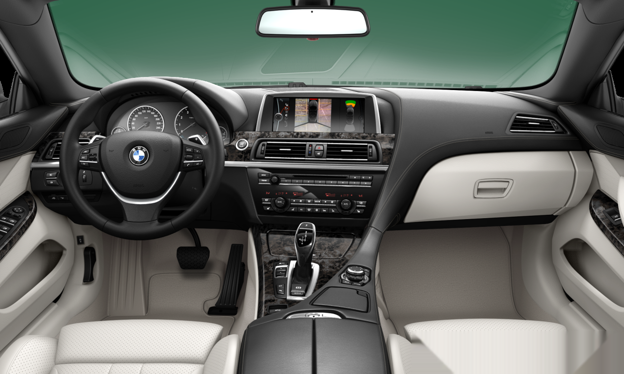 Interior of BMW 650i (F12), VIN WBALZ32050C579032