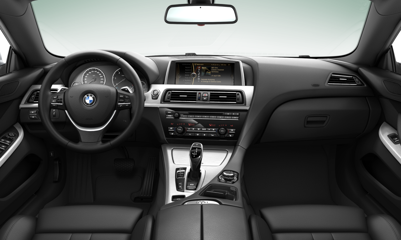 Interior of 2011 BMW 640d (F12), VIN WBALZ710X0C461244