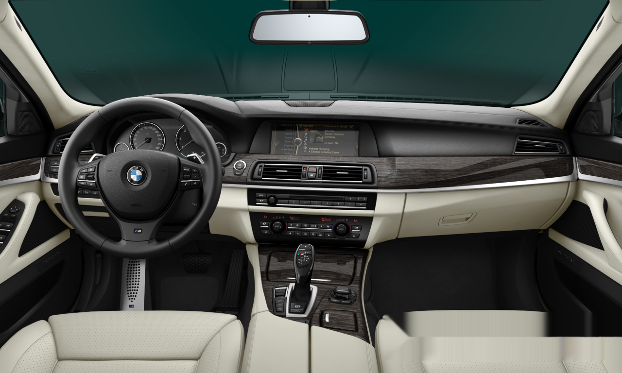 Interior of BMW M550d xDrive (F11), VIN WBAMY91000C775486
