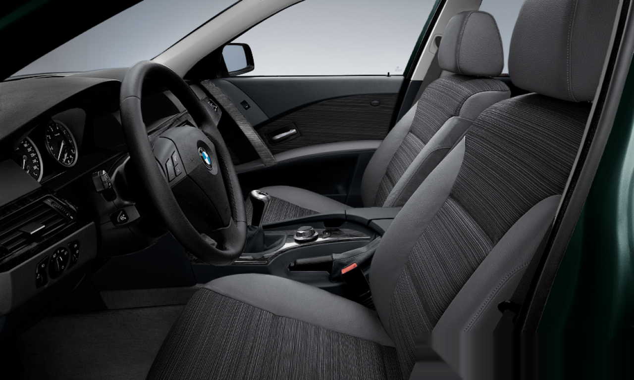 Interior of 2004 BMW 545i (E60), VIN WBANB31030B067578