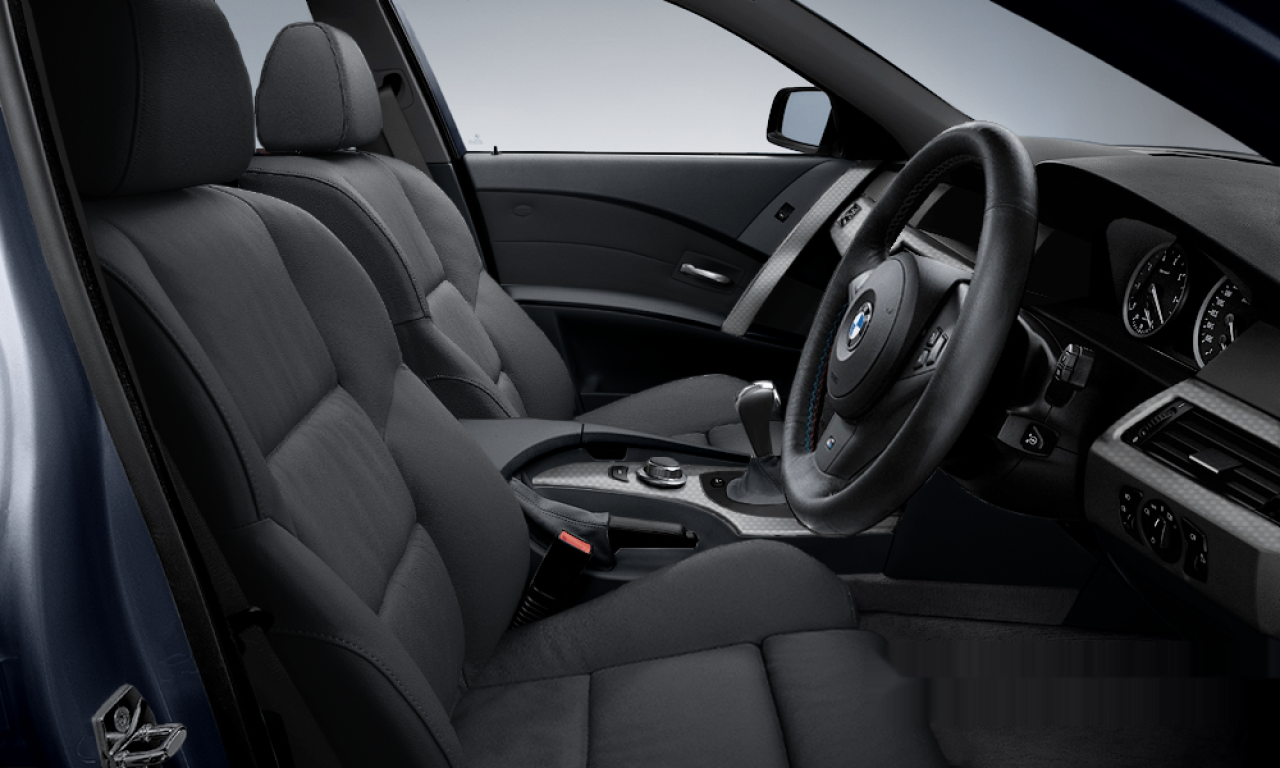 Interior of 2005 BMW 525i (E60), VIN WBANE52010CK64440