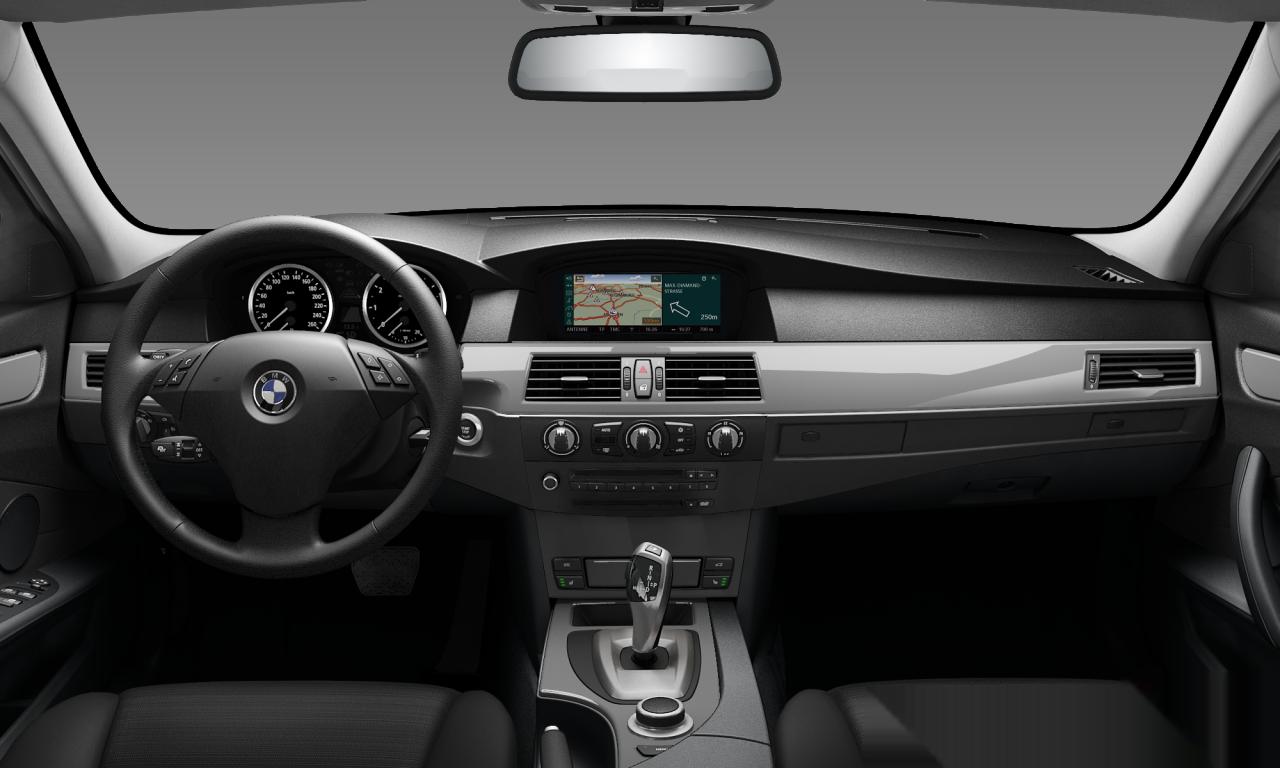 Interior of BMW 523i (E60 (MUE)), VIN WBANU31050CJ27994