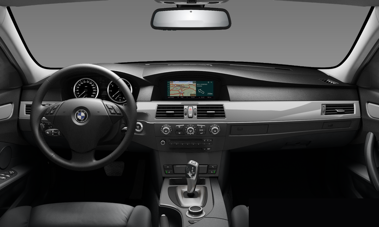 Interior of BMW 523i (E60 (MUE)), VIN WBANU31060CJ28264