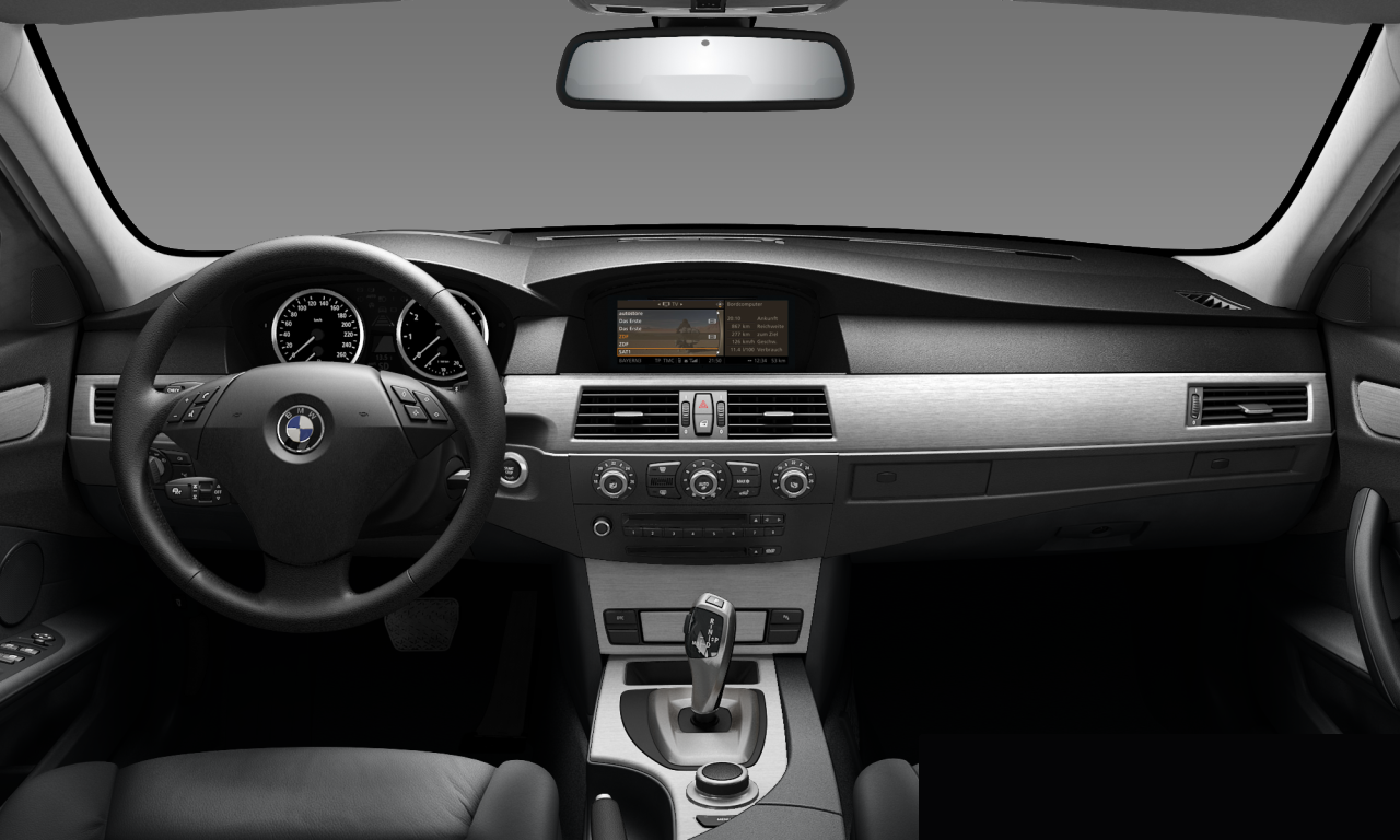 Interior of BMW 525i (E60 (MUE)), VIN WBANU520X0CW39020