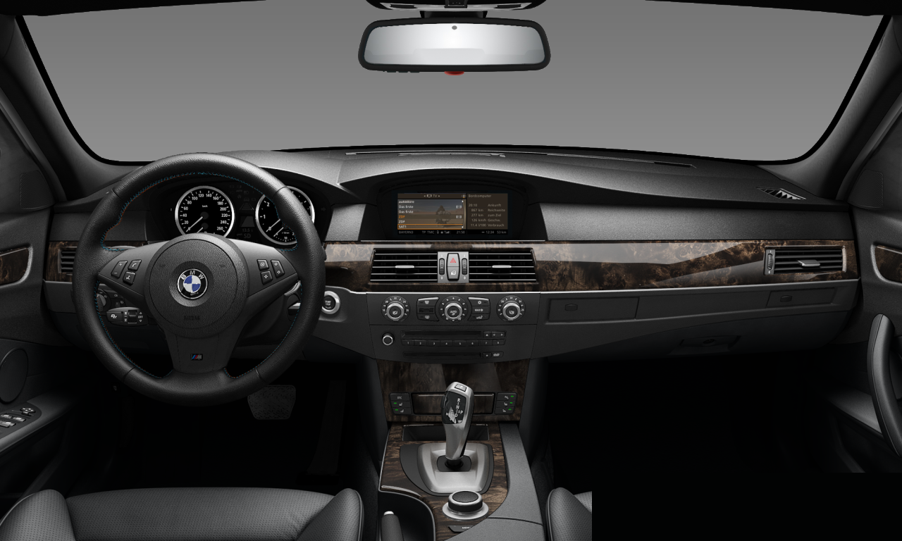 Interior of 2007 BMW 530xi (E60 (MUE)), VIN WBANV71000CK07109