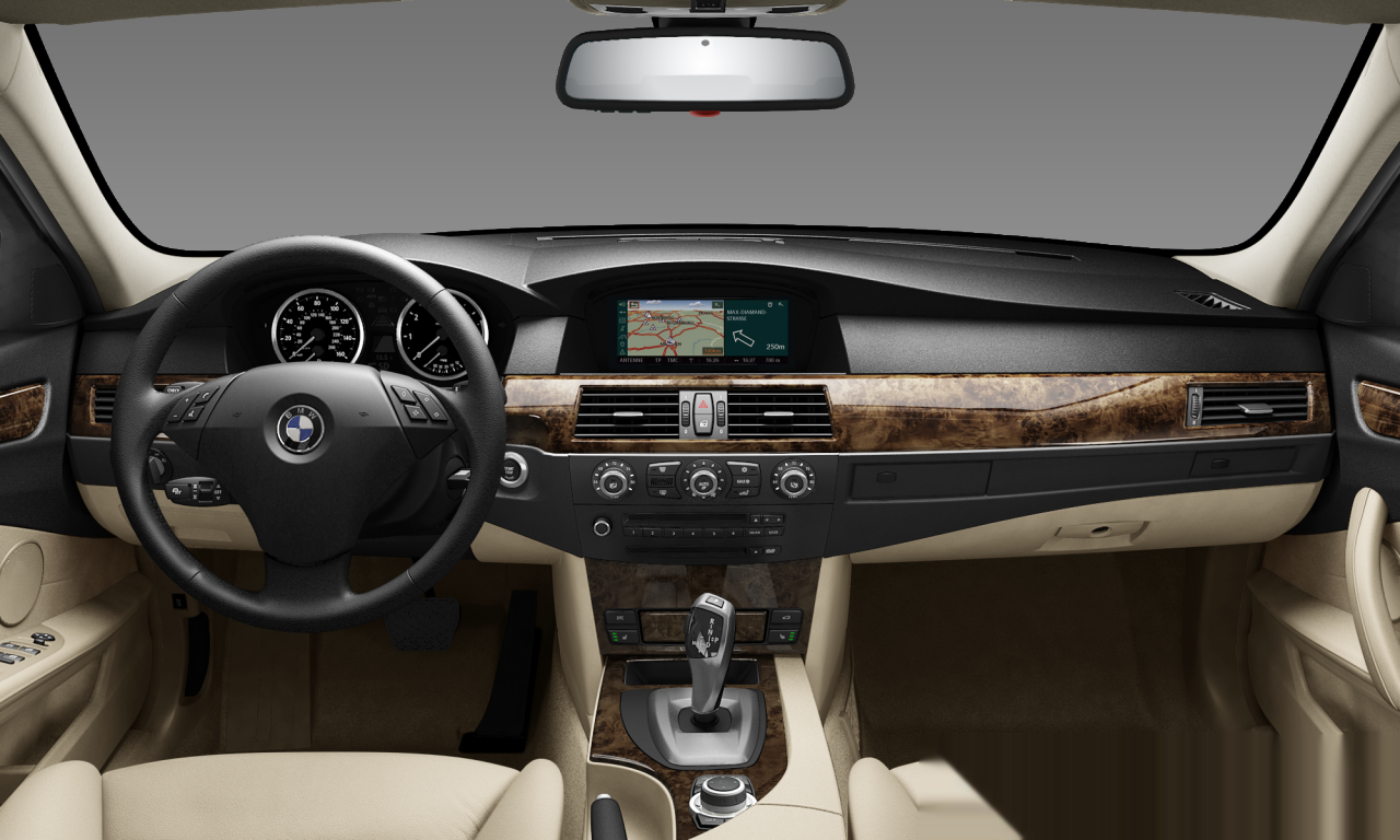 Interior of 2008 BMW 535ix (E60 (MUE)), VIN WBANV93529C132642