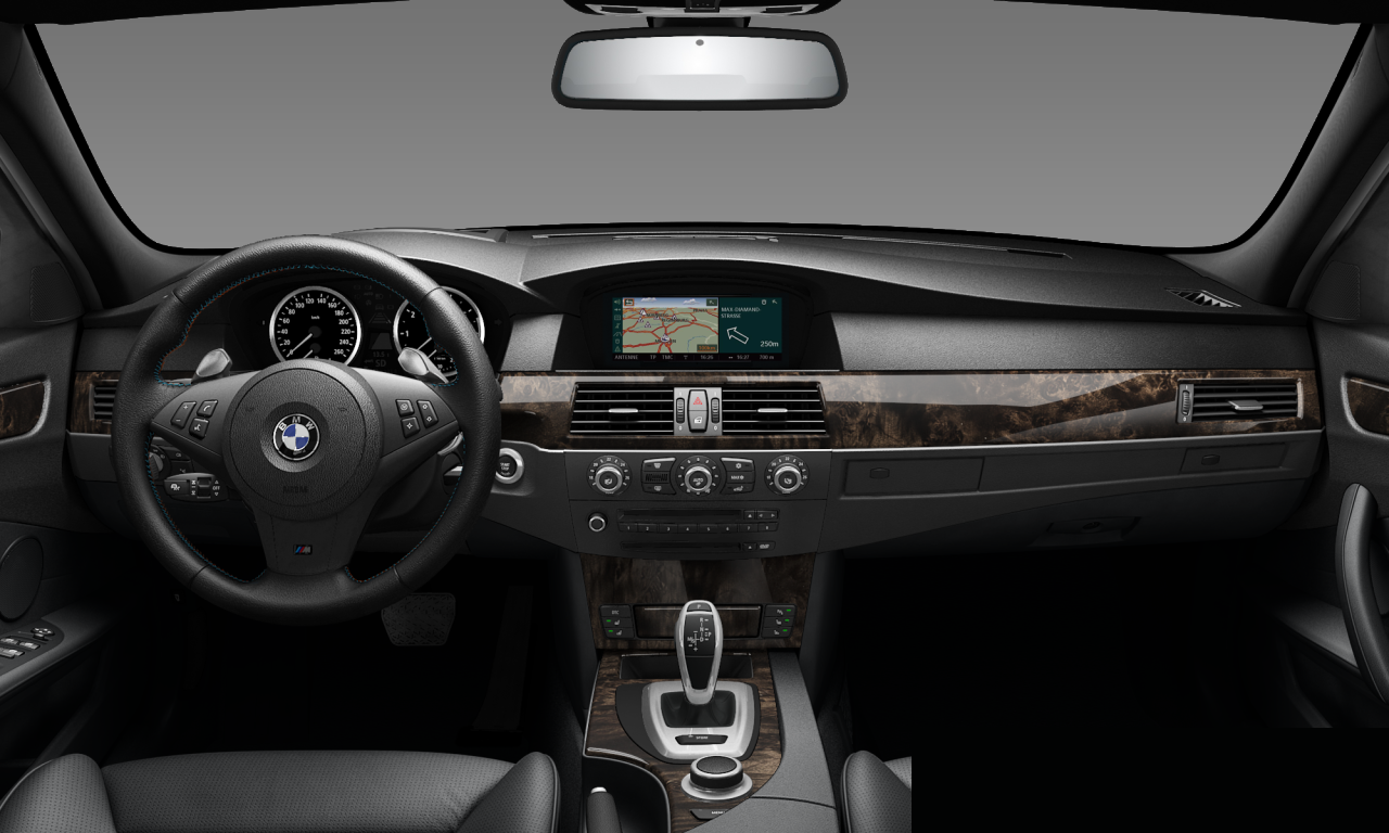 Interior of 2008 BMW 550i (E60 (MUE)), VIN WBANW51040CT31272